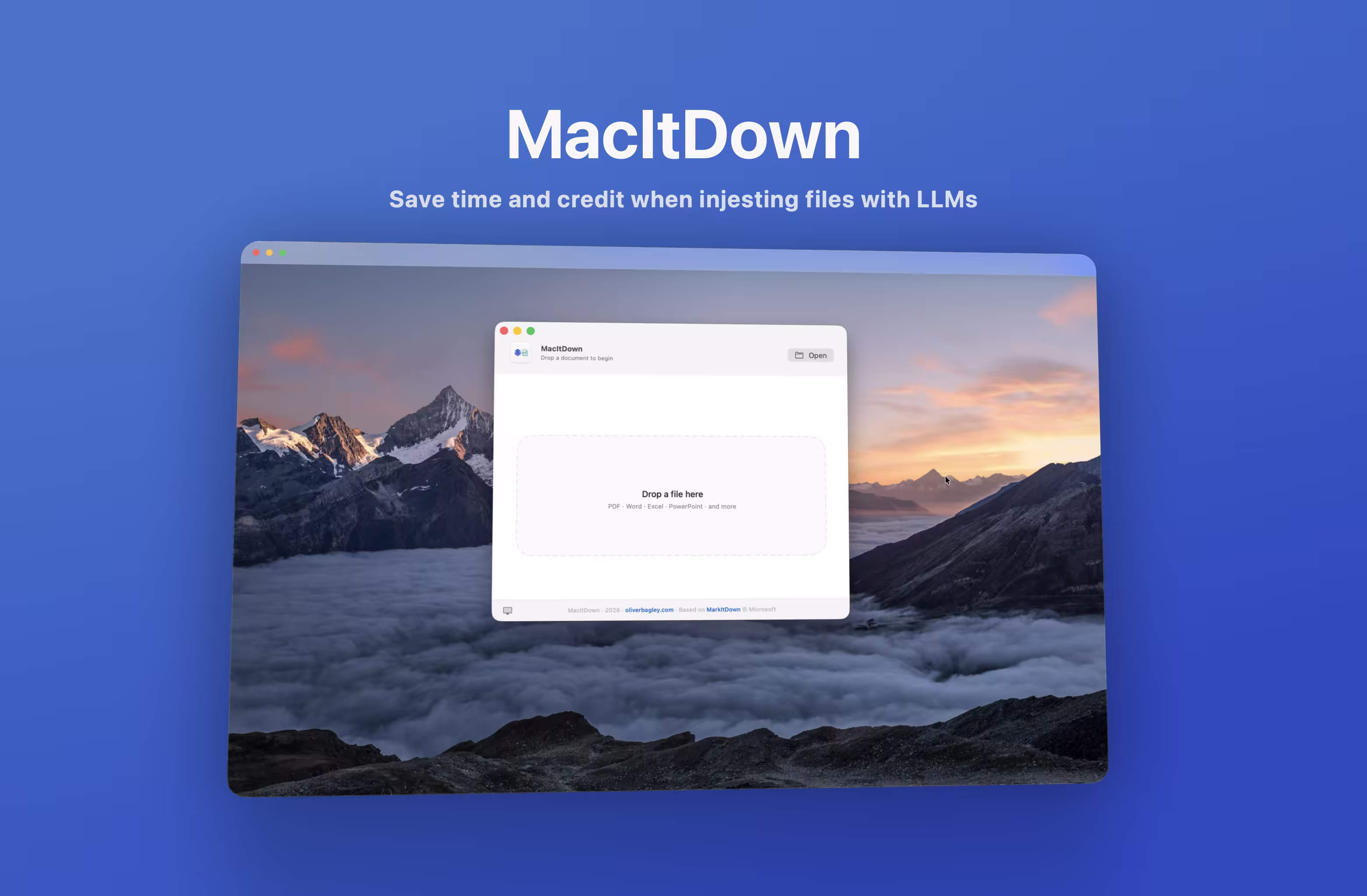 MacItDown - convert any document to Markdown on your Mac